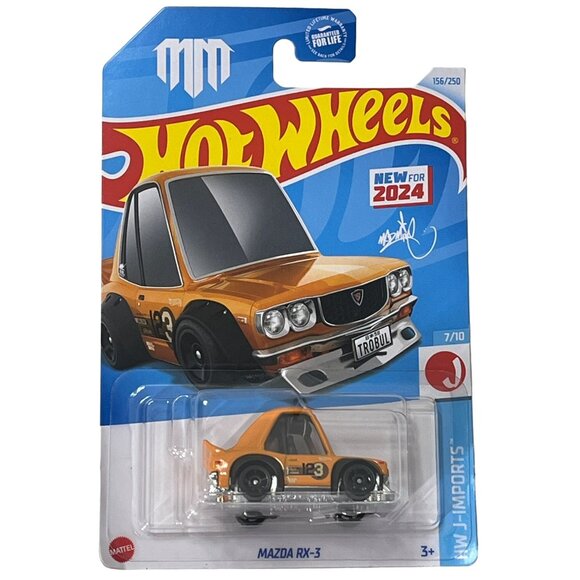 Hot Wheels Mazda RX-3 J-Imports Orange Tooned Mad Mike JDM 2021 Diecast 1:64 - Picture 1 of 8